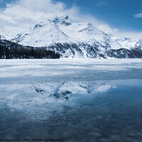Buy canvas prints of Swiss Alpine Mountain Reflections by Madeleine Deaton