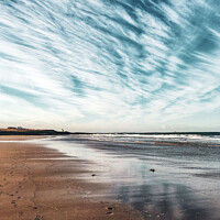 Buy canvas prints of Dramatic Sky on the Northumberland Coast by Madeleine Deaton