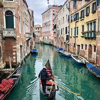Buy canvas prints of The Gondolier by Madeleine Deaton