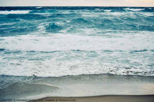 Waves Crashing, New Zealand Otago Peninsula Picture Board by Madeleine Deaton