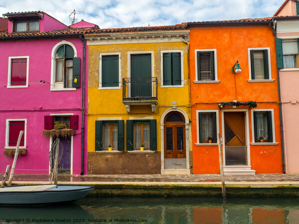 The Colorful Streets of Burano Picture Board by Madeleine Deaton