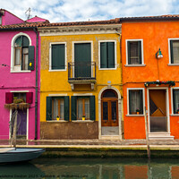 Buy canvas prints of The Colorful Streets of Burano by Madeleine Deaton