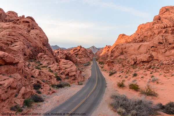 Sunrise at Mouse's Tank Road in Valley of the Fire State Park Picture Board by Madeleine Deaton