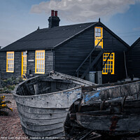 Buy canvas prints of Prospect Cottage and Boat by Peter East-Hall