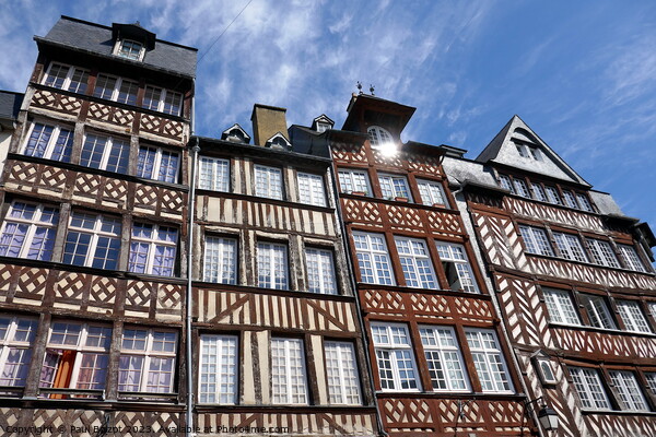 Medieval houses, Rennes Picture Board by Paul Boizot