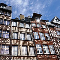 Buy canvas prints of Medieval houses, Rennes by Paul Boizot