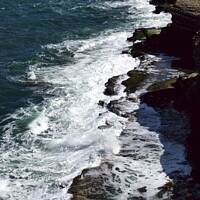 Buy canvas prints of Waves on the rocks, Filey Brigg 4 by Paul Boizot