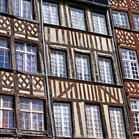 Buy canvas prints of Medieval house fronts, Rennes  by Paul Boizot