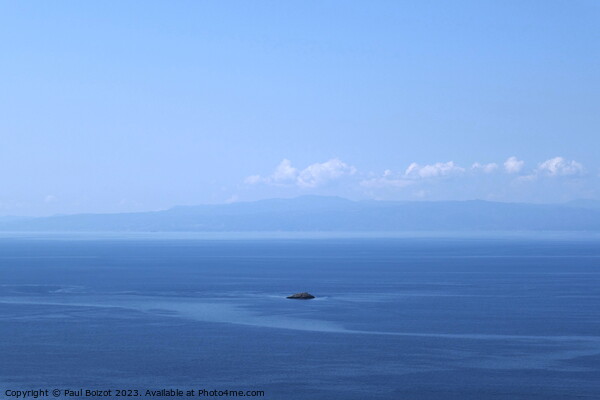 Hazy blue sea view, Skopelos Picture Board by Paul Boizot