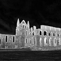 Buy canvas prints of Whitby Abbey 2, ghostly edit by Paul Boizot