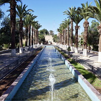 Buy canvas prints of Fountains and palms, Taroudant  by Paul Boizot