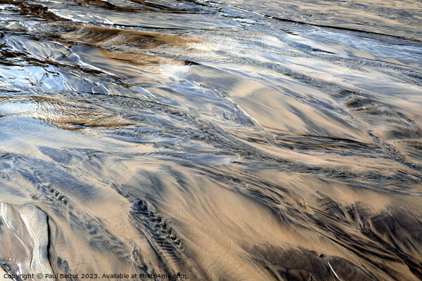 Sand patterns, Filey beach 2 Picture Board by Paul Boizot