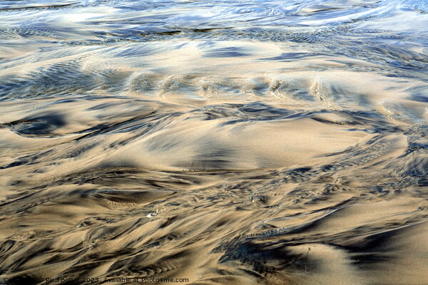 Sand patterns, Filey beach 4 Picture Board by Paul Boizot