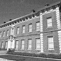 Buy canvas prints of Beningbrough Hall, Yorkshire 2, engraving effect by Paul Boizot