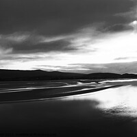 Buy canvas prints of Dwyryd estuary, winter afternoon, mono infrared by Paul Boizot