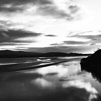 Buy canvas prints of Cloud reflections, Portmeirion 2, mono infrared by Paul Boizot