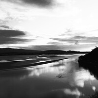 Buy canvas prints of Cloud reflections, Portmeirion 3, mono infrared by Paul Boizot