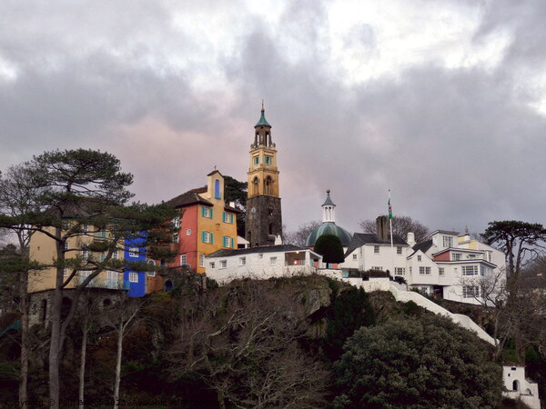 Portmeirion village 3 Picture Board by Paul Boizot
