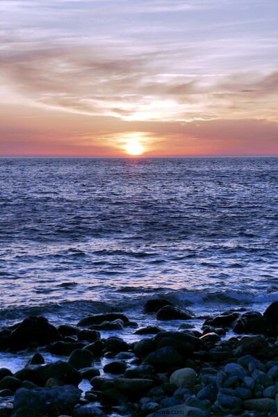Sunset at Choklaka beach, Patmos 1 Picture Board by Paul Boizot