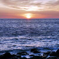 Buy canvas prints of Sunset at Choklaka beach, Patmos 1 by Paul Boizot
