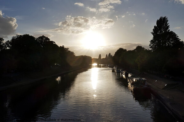 Evening sun on the Ouse, York Picture Board by Paul Boizot
