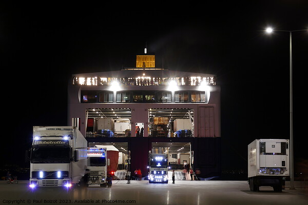 Night ferry, Kos Town Picture Board by Paul Boizot
