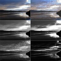 Buy canvas prints of Dwyryd estuary, winter afternoon montage by Paul Boizot
