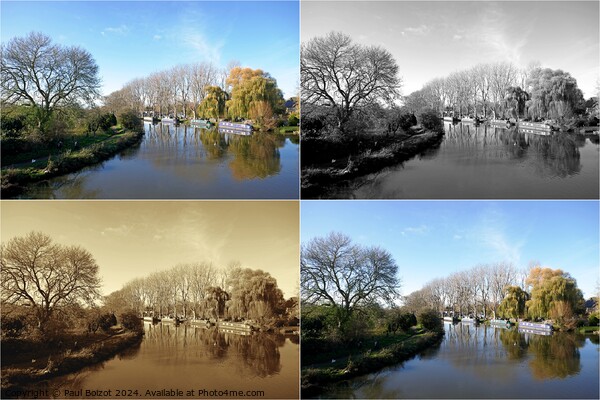 River Thames at Lechlade montage Picture Board by Paul Boizot