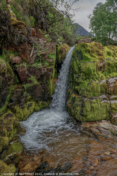 Ardessie waterfall mid section Picture Board by Paul Telford