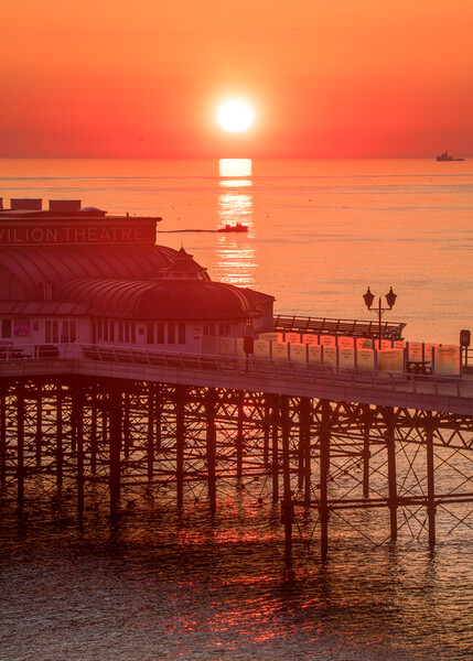 Cromer Pier Sunrise Picture Board by Bryn Ditheridge