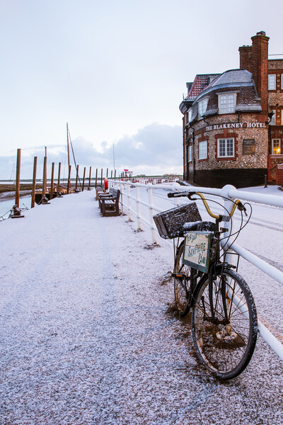 Snowy bicycle  Picture Board by Bryn Ditheridge