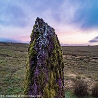 Buy canvas prints of Mean Lila Standing stone  by Jonny Angle