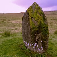 Buy canvas prints of Mean Lila standing Stone  by Jonny Angle