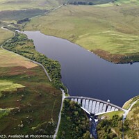 Buy canvas prints of Craig Goch dam holding back the water   by Jonny Angle