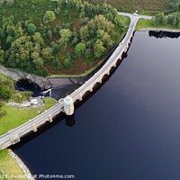 Buy canvas prints of Craig Goch dam in the Elan Valley  by Jonny Angle