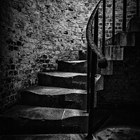 Buy canvas prints of Stairs 1 Hurst Castle by Alan Humphries