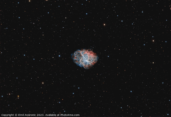 Crab Nebula, a supernova remnant Picture Board by Emil Andronic