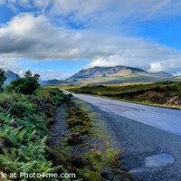 Buy canvas prints of A Panoramic image of the Cuillin Hills on the Isle by Simon Gladwin