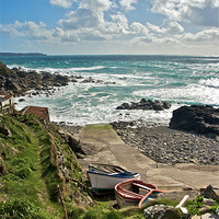 Buy canvas prints of Priest Cove, Cape Cornwall by Simon Gladwin