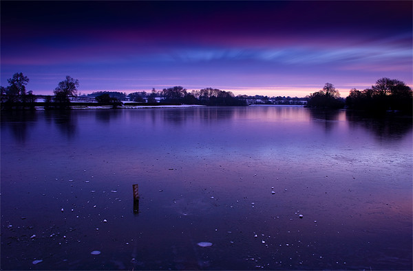 Technicolour Dawn at Welford Reservoir Picture Board by Simon Gladwin