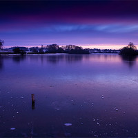 Buy canvas prints of Technicolour Dawn at Welford Reservoir by Simon Gladwin