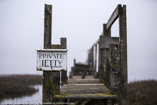 Private Jetty Picture Board by Steven Vacher