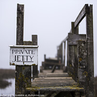 Buy canvas prints of Private Jetty by Steven Vacher