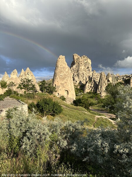 Rainbow in Cappadocia Picture Board by Rusanda Ziogaite