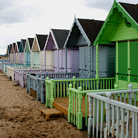 Buy canvas prints of Beach Huts by Martin Newman