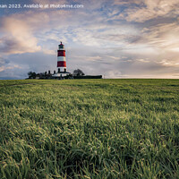 Buy canvas prints of Happisburgh Lighthouse Norfolk by Martin Newman
