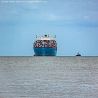 Buy canvas prints of Cargo Ship Felixstowe by Martin Newman