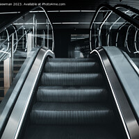 Buy canvas prints of Escalator by Martin Newman