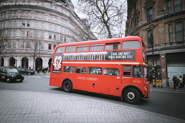Routemaster Bus Picture Board by Martin Newman