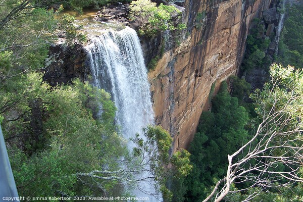 Waterfall in Blue Mountains, Australia Picture Board by Emma Robertson